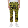 Black And Yellow Maya Calendar Print Joggers