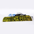 Black And Yellow Maya Calendar Print Sports Towel
