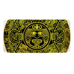 Black And Yellow Maya Calendar Print Towel