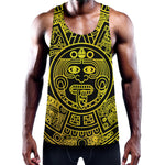 Black And Yellow Maya Calendar Print Training Tank Top