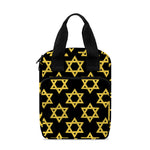 Black And Yellow Star of David Print Bible Tote Bag