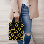 Black And Yellow Star of David Print Bible Tote Bag