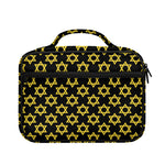 Black And Yellow Star of David Print Briefcase Bible Bag