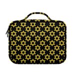 Black And Yellow Star of David Print Briefcase Bible Bag