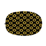 Black And Yellow Star of David Print Car Side Mirror Covers
