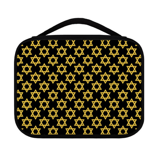 Black And Yellow Star of David Print Classic Bible Case