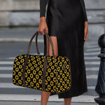 Black And Yellow Star of David Print Duffle Bag