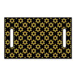 Black And Yellow Star of David Print Golf Cart Seat Cover