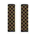 Black And Yellow Star of David Print Handle Covers