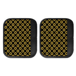 Black And Yellow Star of David Print Handle Covers