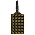 Black And Yellow Star of David Print Luggage Tag