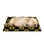 Black And Yellow Star of David Print Pet Cooling Mat Cover