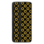 Black And Yellow Star of David Print Refrigerator Handle Covers