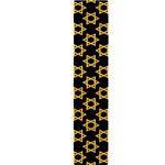 Black And Yellow Star of David Print Table Runner