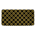 Black And Yellow Star of David Print Towel