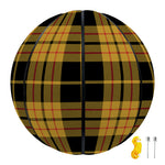 Black And Yellow Tartan Pattern Print Basketball