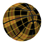 Black And Yellow Tartan Pattern Print Basketball