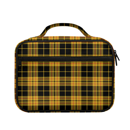 Black And Yellow Tartan Pattern Print Briefcase Bible Bag
