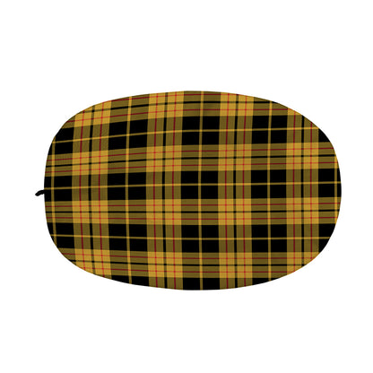 Black And Yellow Tartan Pattern Print Car Side Mirror Covers