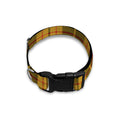 Black And Yellow Tartan Pattern Print Dog Collar