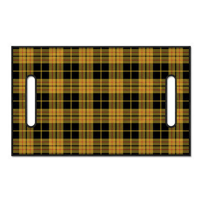 Black And Yellow Tartan Pattern Print Golf Cart Seat Cover