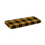 Black And Yellow Tartan Pattern Print Piano Keyboard Cover
