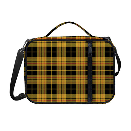 Black And Yellow Tartan Pattern Print Shoulder Strap Bible Bag