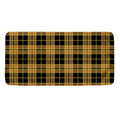Black And Yellow Tartan Pattern Print Towel