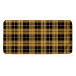 Black And Yellow Tartan Pattern Print Towel