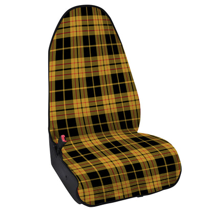 Black And Yellow Tartan Pattern Print Waterproof Car Seat Cover