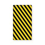 Black And Yellow Warning Striped Print Baby Crib Sheet