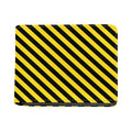 Black And Yellow Warning Striped Print Bifold Wallet