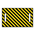 Black And Yellow Warning Striped Print Golf Cart Seat Cover