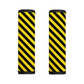 Black And Yellow Warning Striped Print Handle Covers