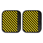 Black And Yellow Warning Striped Print Handle Covers