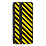 Black And Yellow Warning Striped Print Refrigerator Handle Covers