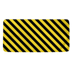 Black And Yellow Warning Striped Print Towel