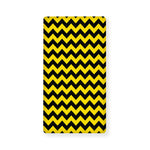 Black And Yellow Zigzag Pattern Print Baby Crib Sheet