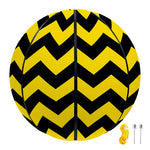 Black And Yellow Zigzag Pattern Print Basketball
