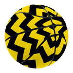 Black And Yellow Zigzag Pattern Print Basketball