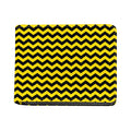 Black And Yellow Zigzag Pattern Print Bifold Wallet