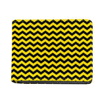 Black And Yellow Zigzag Pattern Print Bifold Wallet
