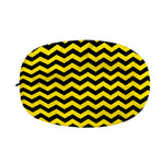 Black And Yellow Zigzag Pattern Print Car Side Mirror Covers
