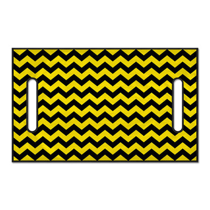 Black And Yellow Zigzag Pattern Print Golf Cart Seat Cover
