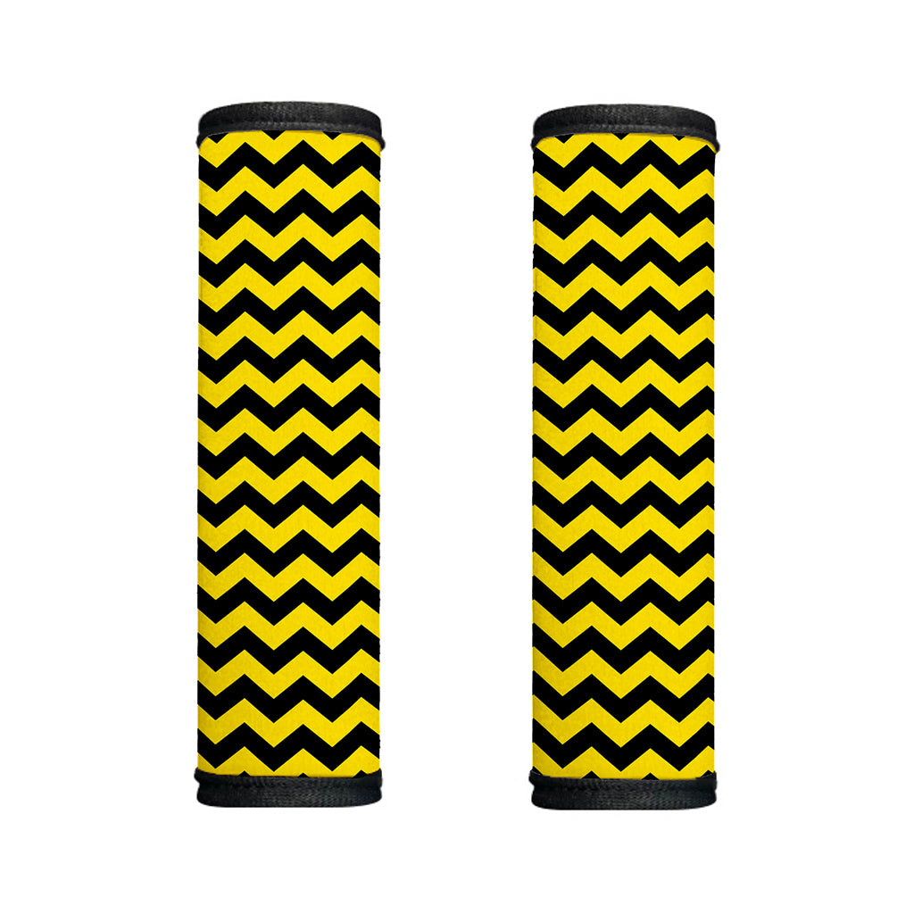 Black And Yellow Zigzag Pattern Print Handle Covers