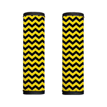 Black And Yellow Zigzag Pattern Print Handle Covers