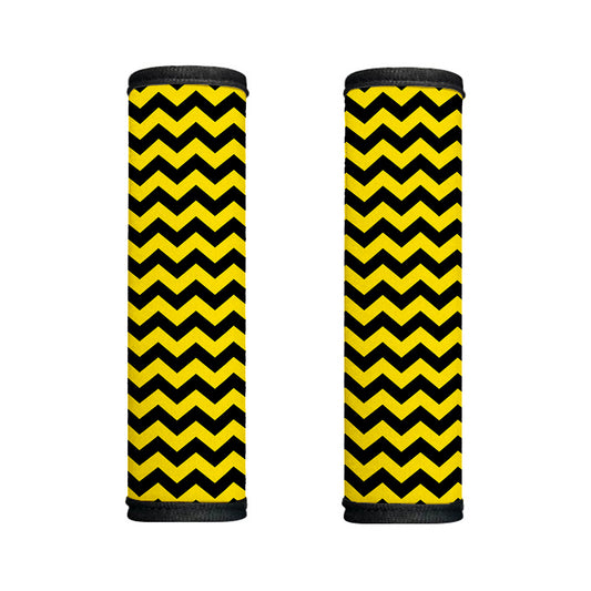 Black And Yellow Zigzag Pattern Print Handle Covers
