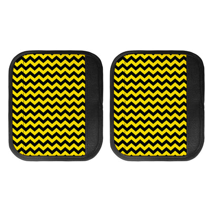Black And Yellow Zigzag Pattern Print Handle Covers