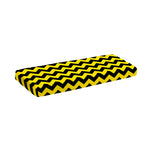 Black And Yellow Zigzag Pattern Print Piano Keyboard Cover