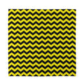 Black And Yellow Zigzag Pattern Print Silk Bandana